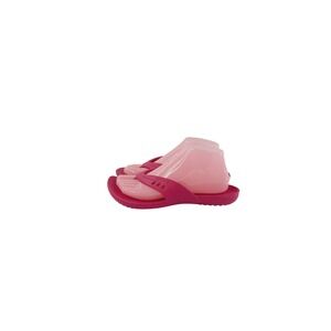Crocs Lightweight Comfortable Solid Slip-On Rubber Toe Sandals Women Size 8 Pink